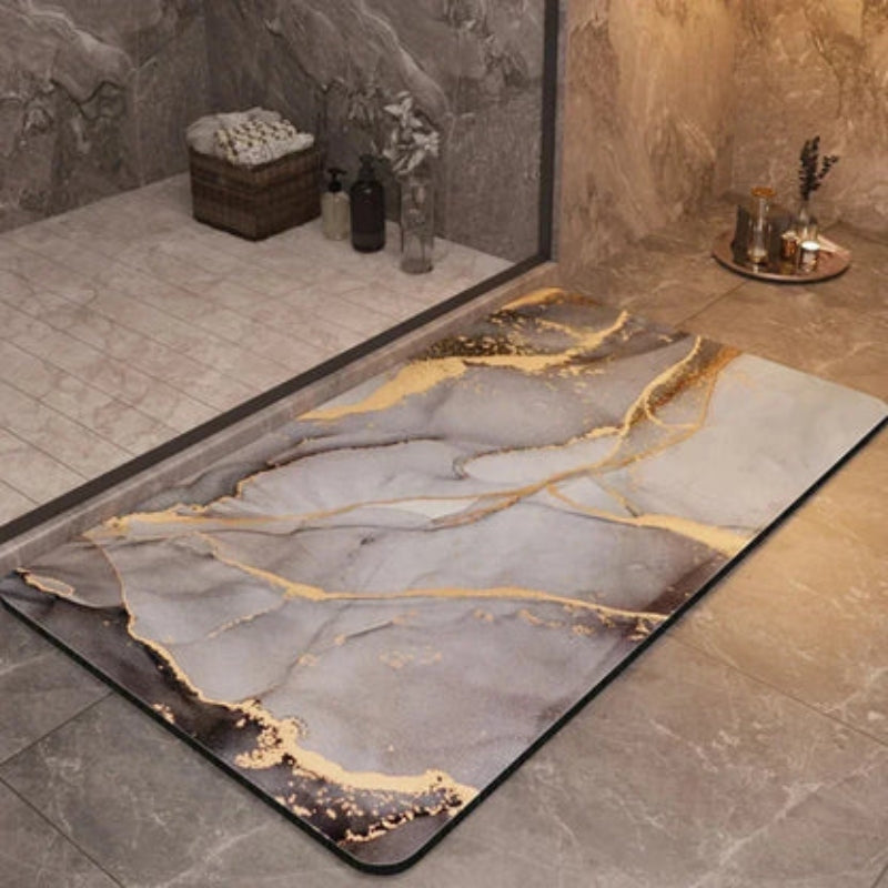 PureStep - Schnelltrocknende Badematte mit Anti-Rutsch-Oberfläche und schlankem, minimalistischem Design
