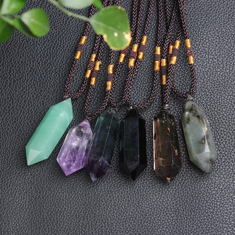Lyra Amethyst Heilkristall Halskette - Natürliche Heilung und Schutz