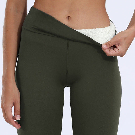 Warme Winter Leggings mit Hoher Taille & Plüschfutter - Ideal für Kälte und Komfort