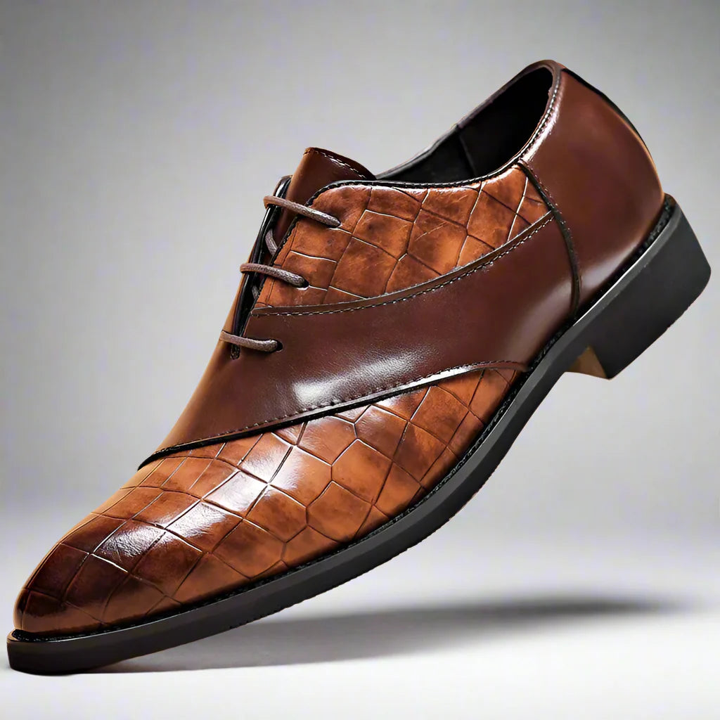 GEO Oxford anzugschuhe | Bequemer Retro-Business-Schuh für Herren
