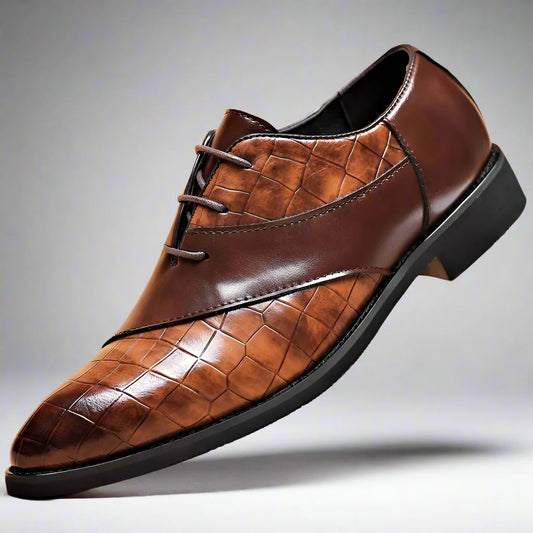 GEO Oxford anzugschuhe | Bequemer Retro-Business-Schuh für Herren