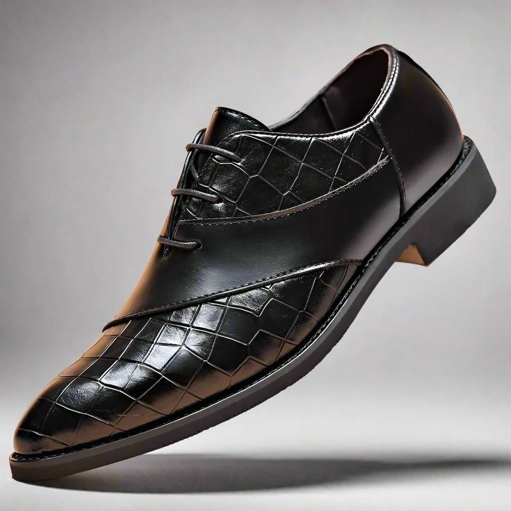 GEO Oxford anzugschuhe | Bequemer Retro-Business-Schuh für Herren