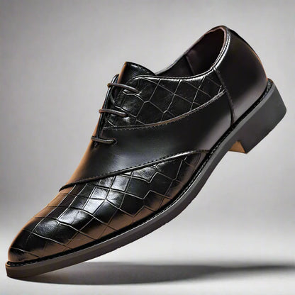 GEO Oxford anzugschuhe | Bequemer Retro-Business-Schuh für Herren