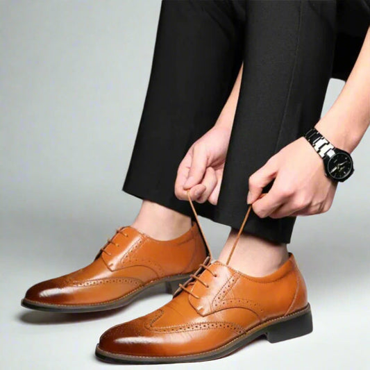 GEO Oxford anzugschuhe | Bequeme luxuriöse Lederschuhe für Herren
