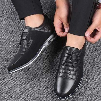 Bugatto herrenschuhe | Ergonomische Business leder-look Sneaker für einlage
