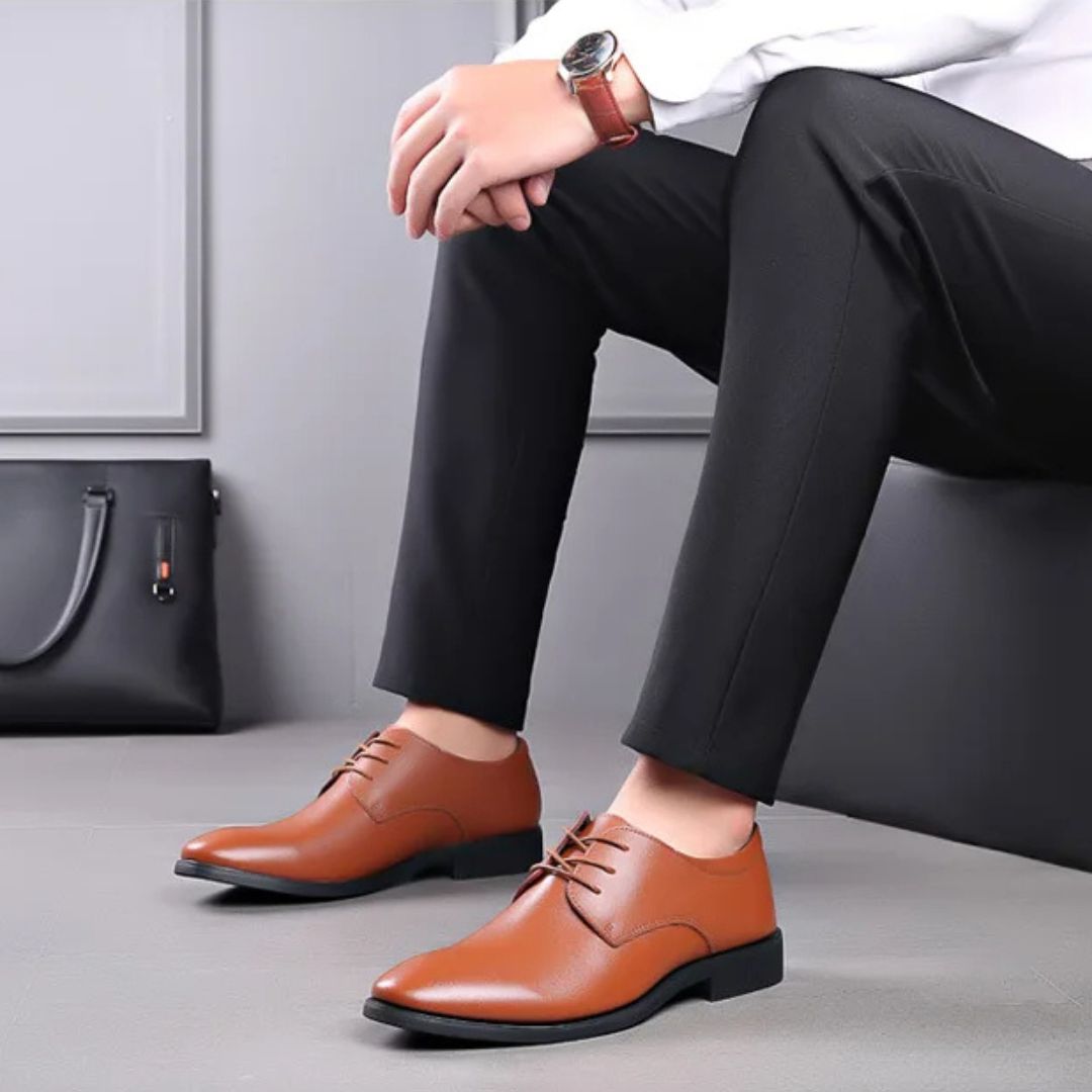 GEO Oxford anzugschuhe | Bequeme Business-Schnürschuhe für Herren