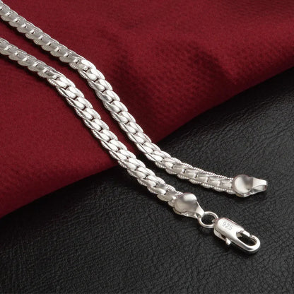 Glückseligkeit Sterling Halskette – Elegante 925er Silber Kette für Damen, Perfekt für Hochzeiten und Alltag