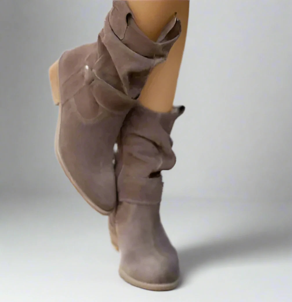 ECO stiefeletten | Leichte bequeme, klassische Wildleder-Stiefeletten für Damen