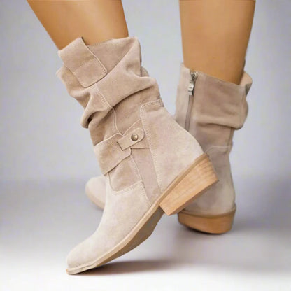 ECO stiefeletten | Leichte bequeme, klassische Wildleder-Stiefeletten für Damen