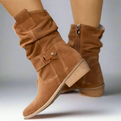 ECO stiefeletten | Leichte bequeme, klassische Wildleder-Stiefeletten für Damen