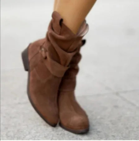 ECO stiefeletten | Leichte bequeme, klassische Wildleder-Stiefeletten für Damen