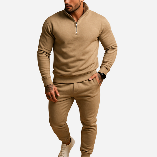 Jogginganzug für Herren - Halb-Zip Pullover & Hose für den Winter