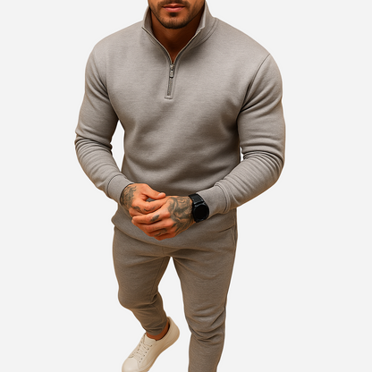 Jogginganzug für Herren - Halb-Zip Pullover & Hose für den Winter