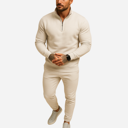 Jogginganzug für Herren - Halb-Zip Pullover & Hose für den Winter