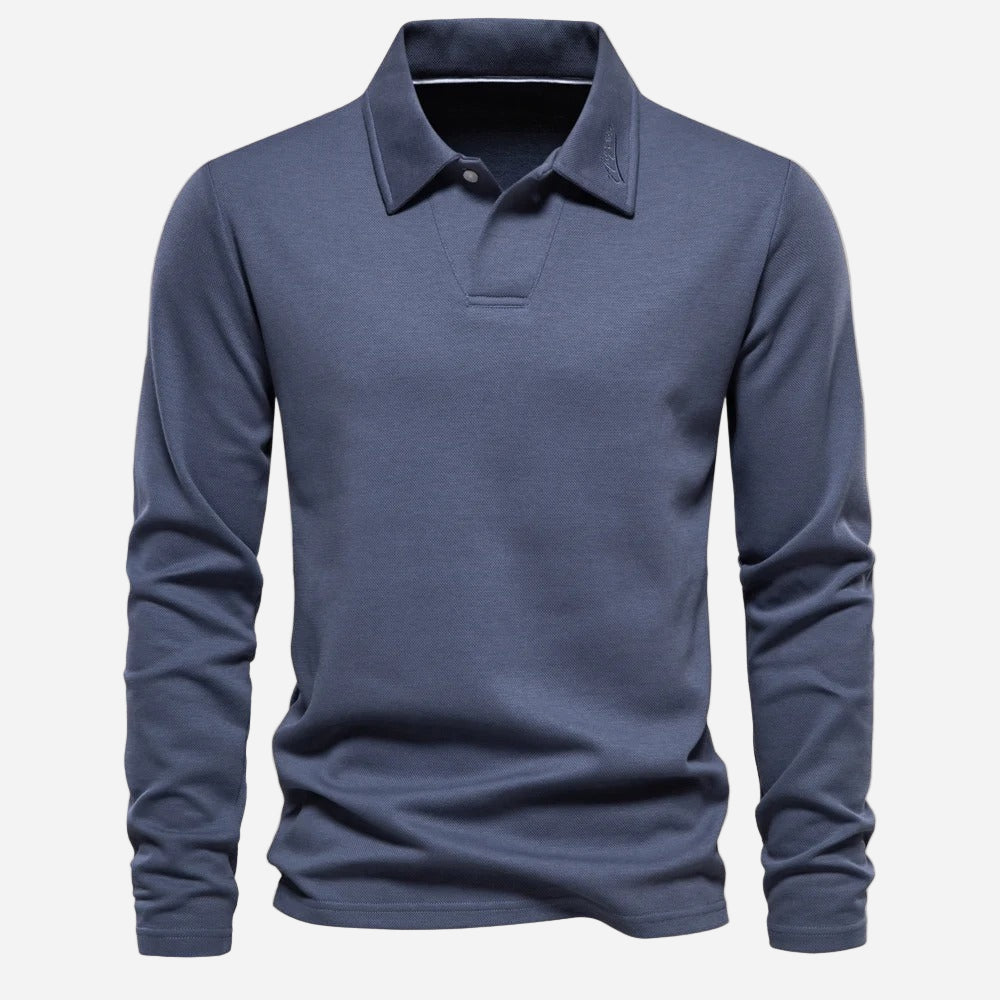 Polo Shirt für Herren - Langarm & Warm für den Winter