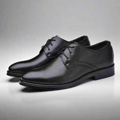 GEO Derby anzugschuhe | Bequemer Business-Lederschuh für Herren