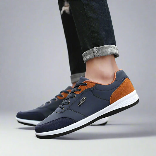 ECO freizeit sneakers | Bequeme Freizeit Herren Leder Casual Sneakers