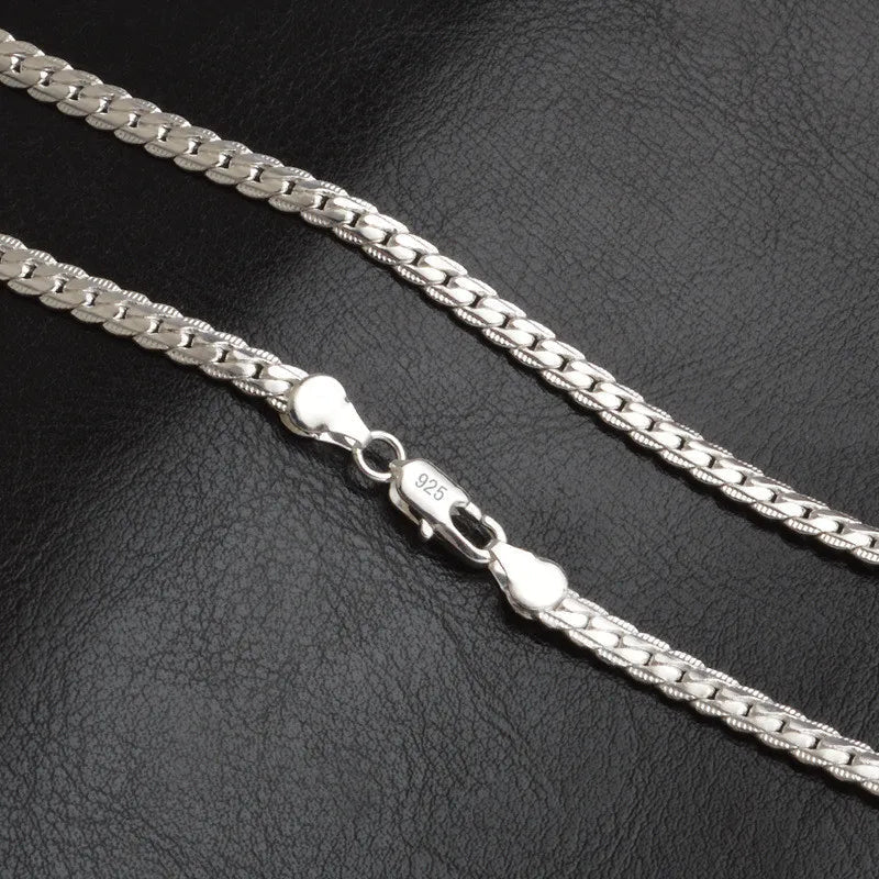 Glückseligkeit Sterling Halskette – Elegante 925er Silber Kette für Damen, Perfekt für Hochzeiten und Alltag