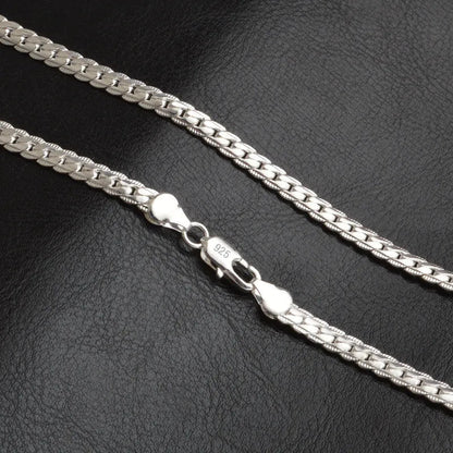 Glückseligkeit Sterling Halskette – Elegante 925er Silber Kette für Damen, Perfekt für Hochzeiten und Alltag