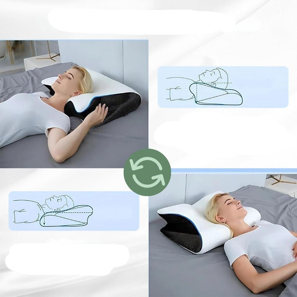 PillowMed - Ergonomisches orthopädisches Kissen für schmerzfreies Schlafen