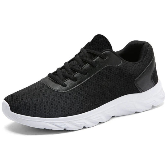 Schwarz Ergonomische ultraleichte Herren-Freizeitschuhe