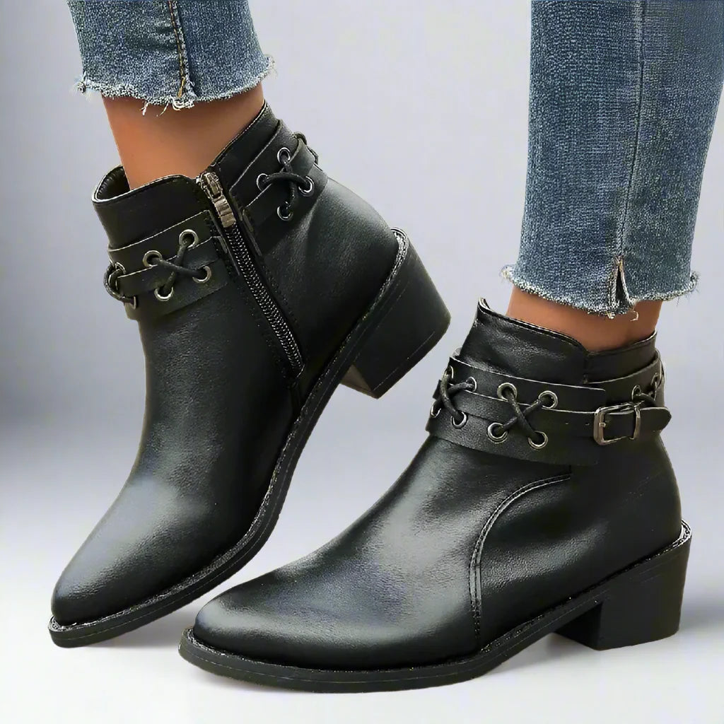 ECO stiefeletten | High Heel Stiefeletten aus PU-Leder für Damen