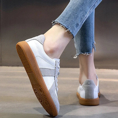 AktivSchuh Sneaker | Bequeme Ergonomische Leichte Leder turnschuhe damen Für einlage