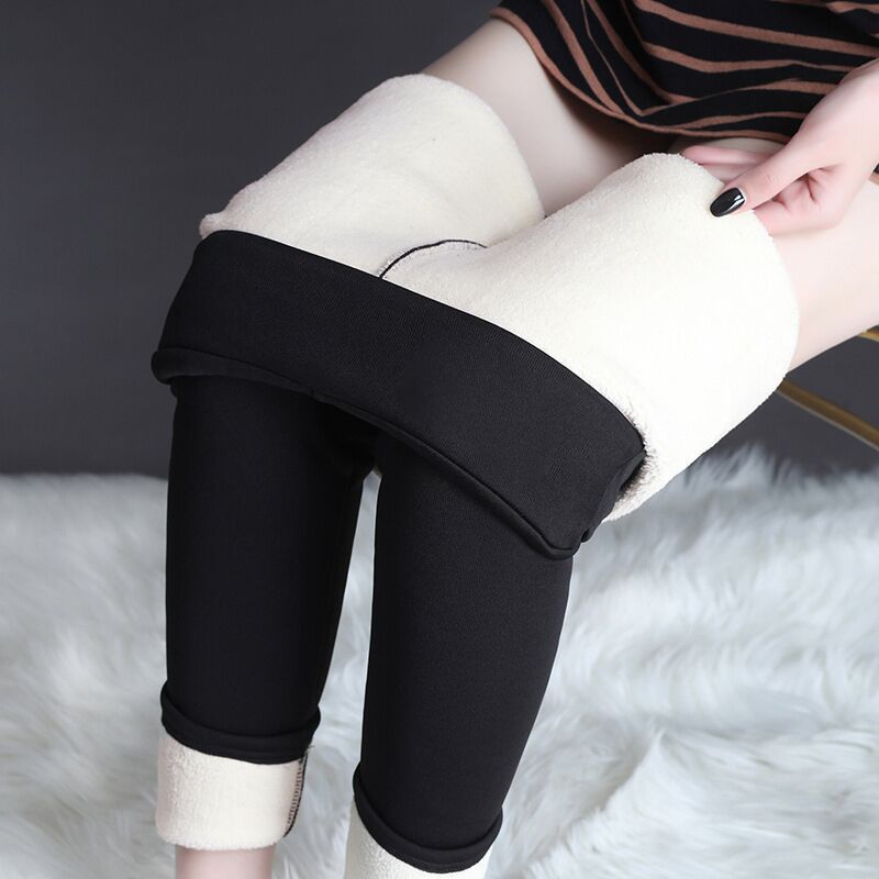 Warme Winter Leggings mit Hoher Taille & Plüschfutter - Ideal für Kälte und Komfort