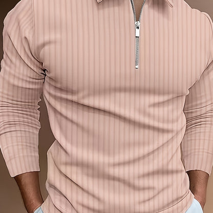 Polo Shirt für Herren - Gerippt & Langarm für den Winter