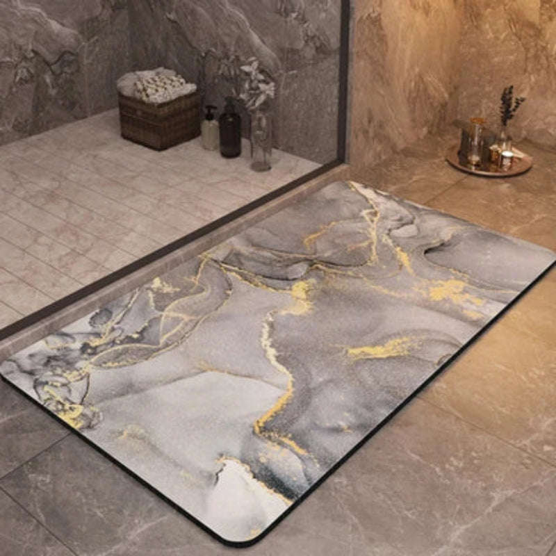 PureStep - Schnelltrocknende Badematte mit Anti-Rutsch-Oberfläche und schlankem, minimalistischem Design