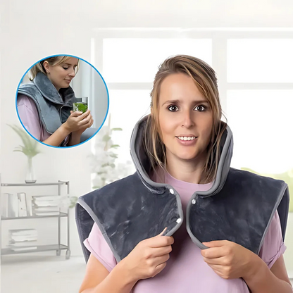 RelaxiHeat: Ergonomisches Heizkissen für Nacken und Schultern – Tiefenentspannung und Schmerzlinderung
