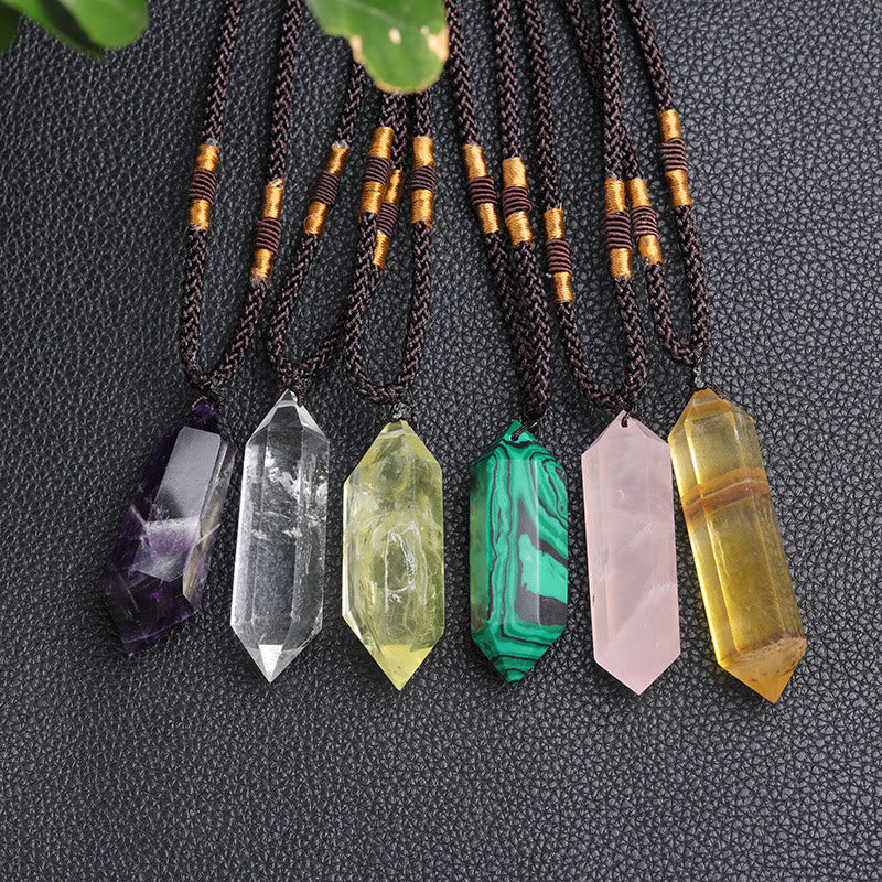 Lyra Amethyst Heilkristall Halskette - Natürliche Heilung und Schutz