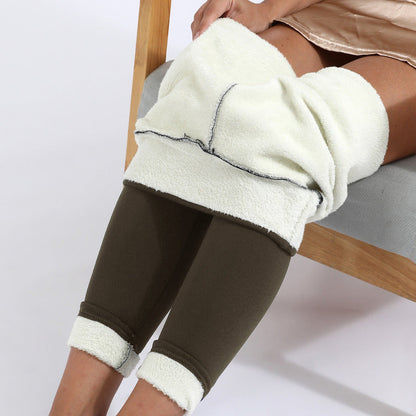 Warme Winter Leggings mit Hoher Taille & Plüschfutter - Ideal für Kälte und Komfort