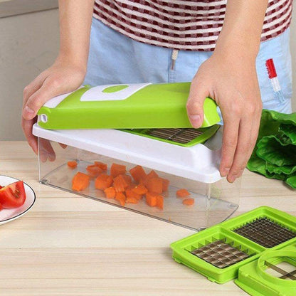 SliceSafe | Der Vielseitige 12-in-1 Gemüseschneider für Ihre Küche