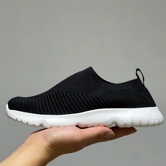 ECO slip in schuhe | Orthopädische bequeme Strick-Slip-On Schuhe für Damen