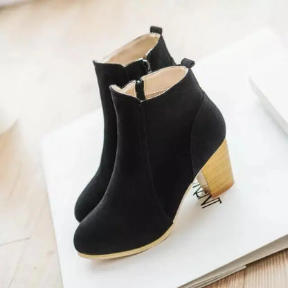 ECO stiefeletten | Luxuriöse Stiefeletten mit Chunky Heels und Reißverschluss für Damen