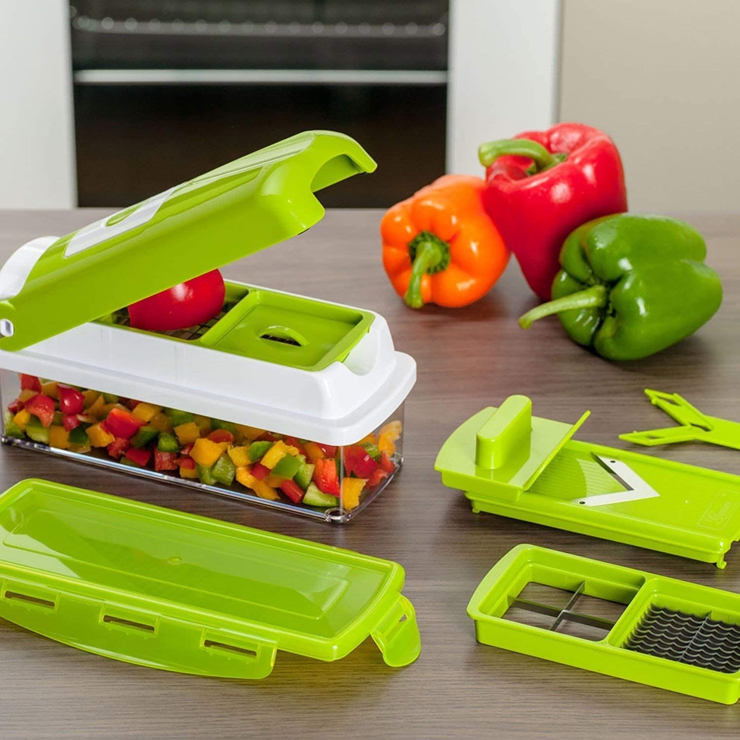 SliceSafe | Der Vielseitige 12-in-1 Gemüseschneider für Ihre Küche
