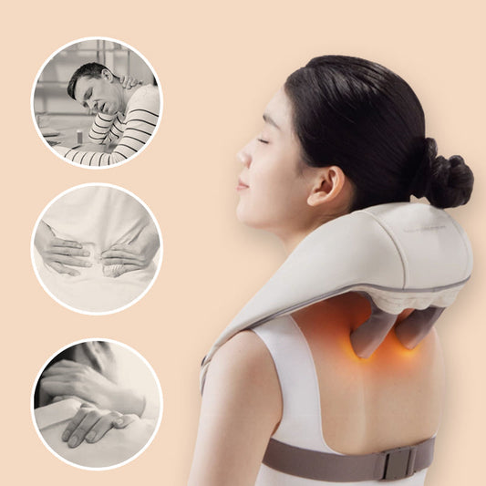 ZenTherapy Nackenmassagegerät - Wärmetherapie für ultimativen Komfort & Schmerzlinderung