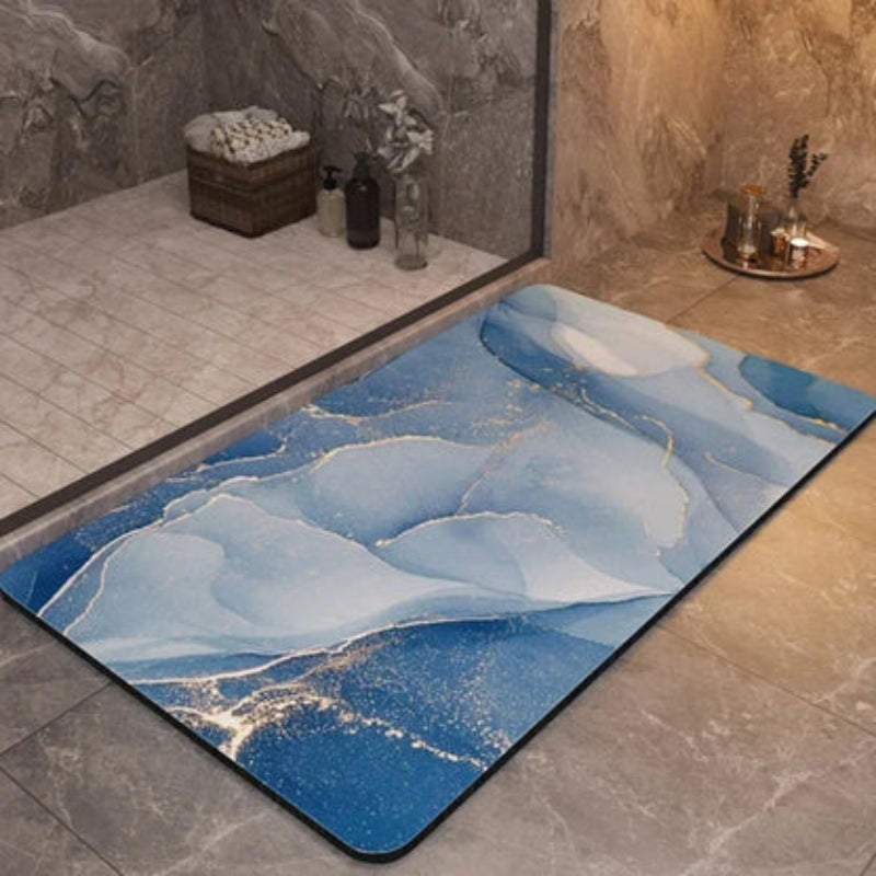 PureStep - Schnelltrocknende Badematte mit Anti-Rutsch-Oberfläche und schlankem, minimalistischem Design