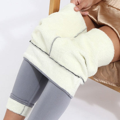Warme Winter Leggings mit Hoher Taille & Plüschfutter - Ideal für Kälte und Komfort