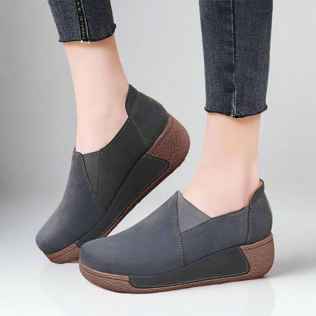 ECO slip in schuhe | Trendige Leder-Slip-On Schuhe für Damen