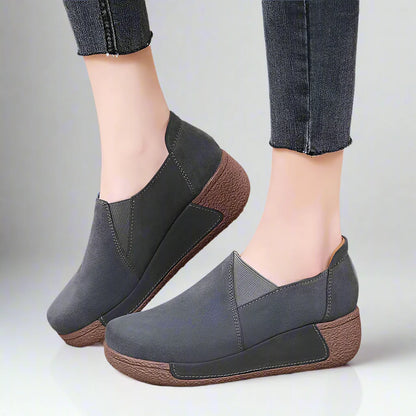 ECO slip in schuhe | Trendige Leder-Slip-On Schuhe für Damen