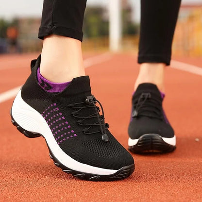 AktivSchuh Sneaker | Premium Ergonomische bequeme Slip-in Mesh turnschuhe damen Für einlage