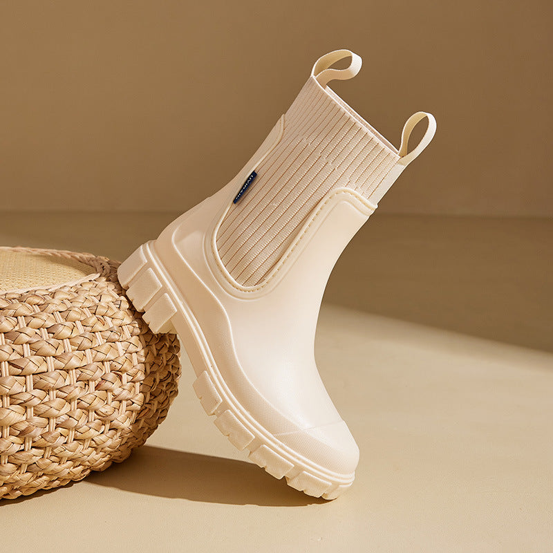 Warme, wasserdichte Damen-Regenstiefel für den Herbst – Stylisch und bequem für jedes Wetter