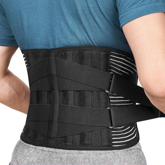 ReliefBelt | Orthopädischer schwarzer Stützgürtel für Rückenschmerzen
