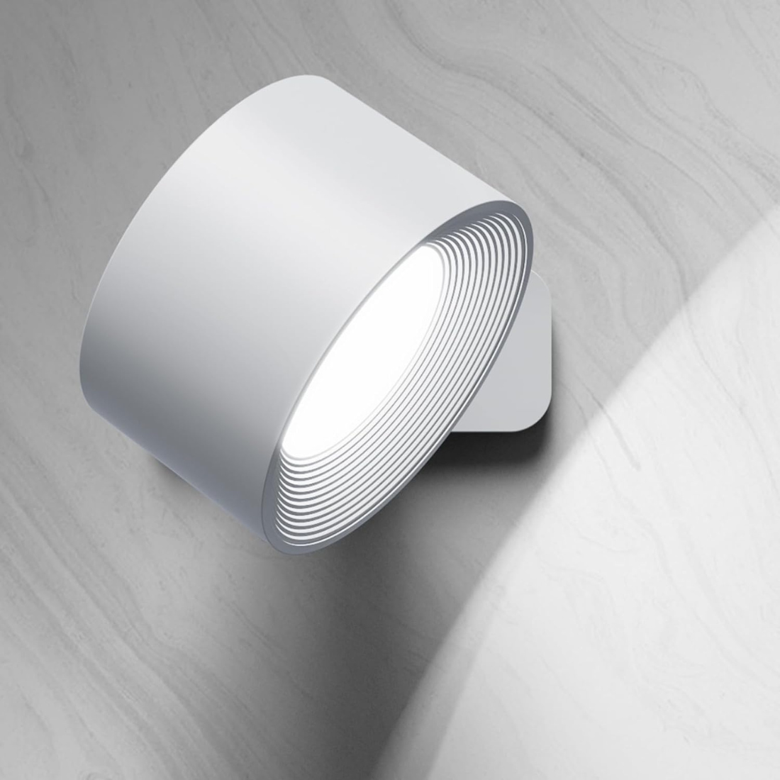 Glow360 | Draadloze, Oplaadbare Wandlamp met 360° Rotatie - Sfeervolle & Flexibele Verlichting