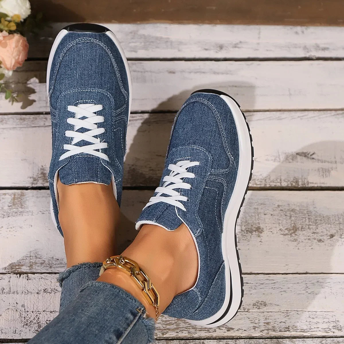 ECO Sneakers | Bequeme ergonomische Damen-Sneaker mit dämpfender Sohle und Einlagen geeignet