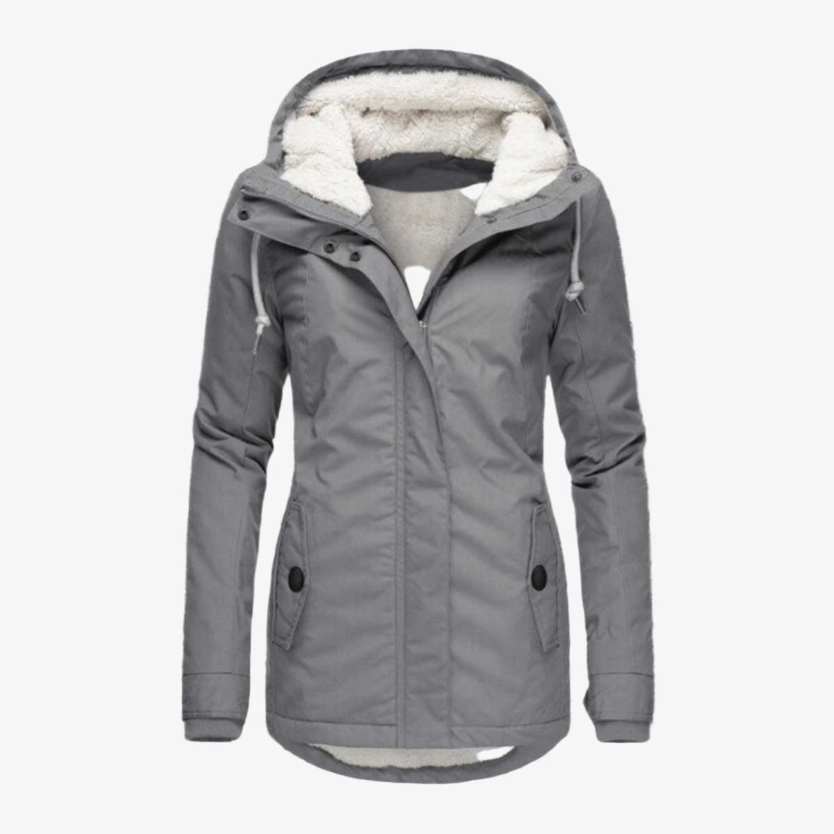 Gefütterte Winterjacke für Damen – Warmer Parka mit Kapuze für den Winter