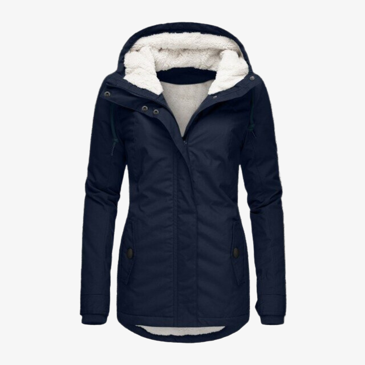 Gefütterte Winterjacke für Damen – Warmer Parka mit Kapuze für den Winter