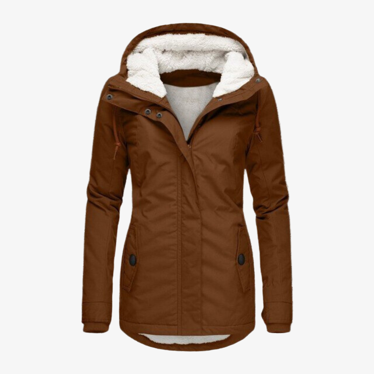 Gefütterte Winterjacke für Damen – Warmer Parka mit Kapuze für den Winter